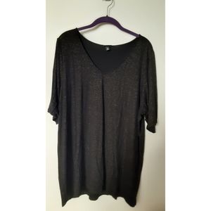 Shimmering black tee from Torrid